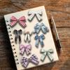 50PCS Bowknot Stickers Nostalgia Creative Decoration Luggage Laptop Phone Cup Skateboard Decoration Nostalgic Vinyl Stickers