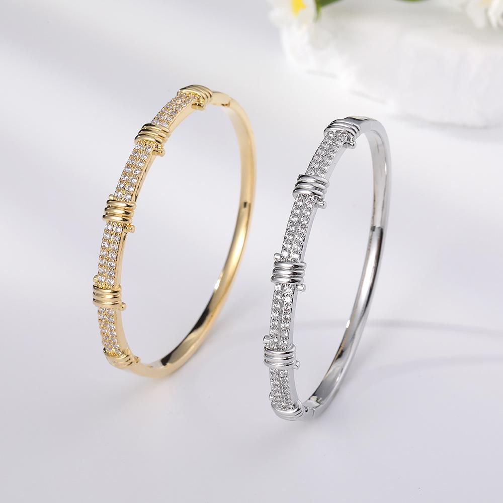 Zircon Fashion Versatile Simple Men's and Women's Light Luxury Hand Accessories New Bracelet