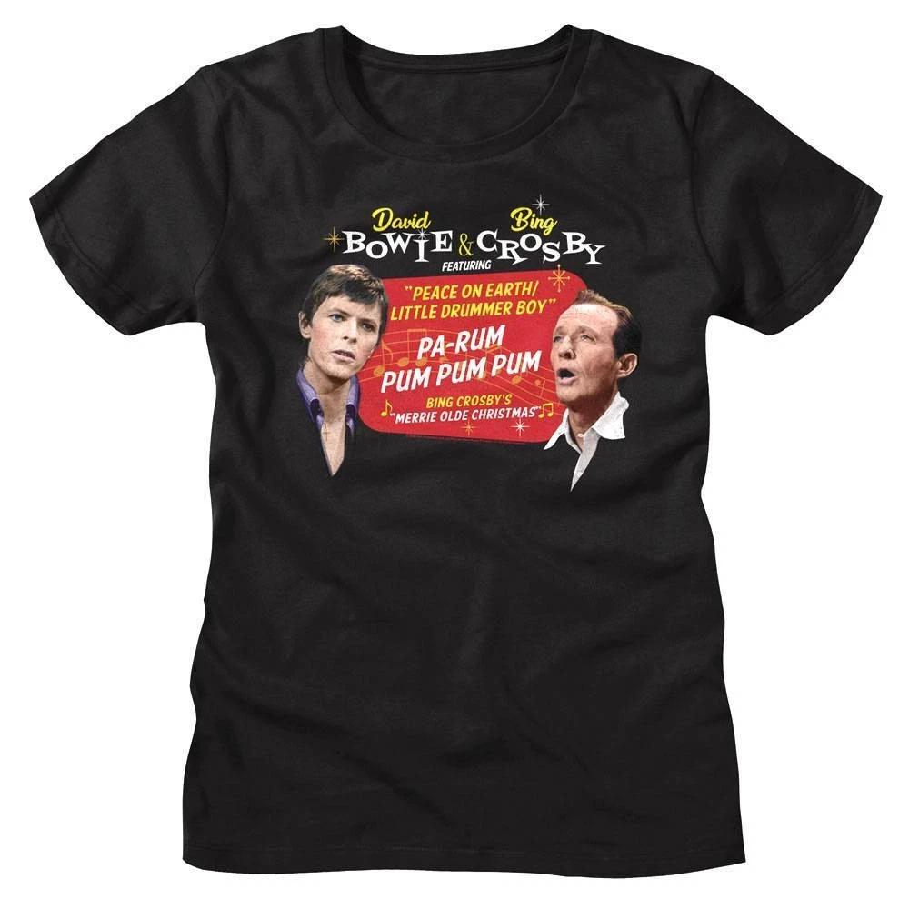 Bing Crosby & David Bowie Pa Rum Pum Women s T Shirt XS