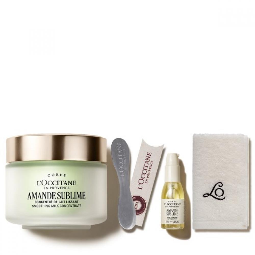 L Occitane Gift Set 200mL aLmond Soothing miLk Concentrate + deLuxe 1 Item + Sp Single option