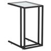 VidaXL Table d'appoint ordinateur Transparent 50x35x65 cm Verre trempé 331649