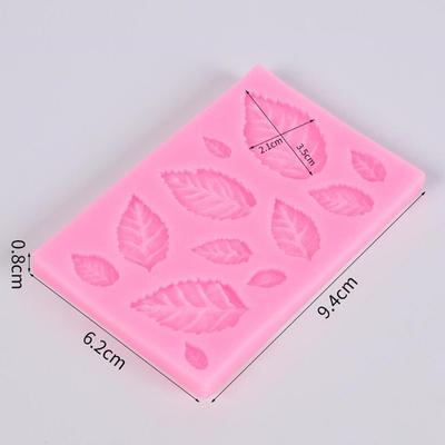 Rose Leaf Silicone Mold Leaves Fondant Diy Cake Decorating Tool Candy Chocolate
