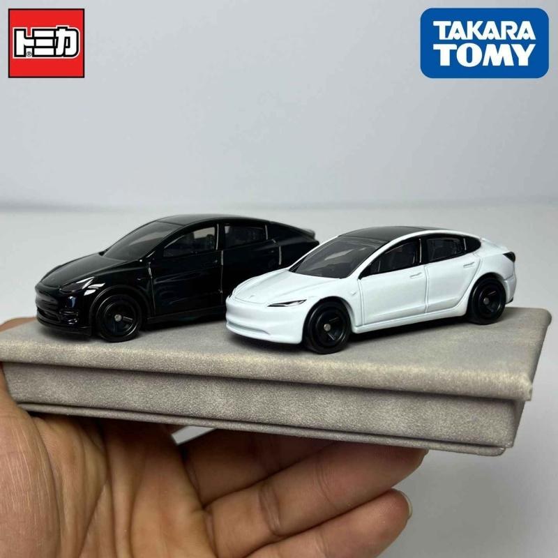 TAKARA TOMY Tomica Tesla Premium Diecast Model Car Cybertruck Model Y 3 41 28 98 1/63 Scale Realistic Collectible Toy Car