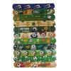 12Pcs Soccer Glove Pattern Slap Bracelets Kids Wristband Football Snap Bracelet