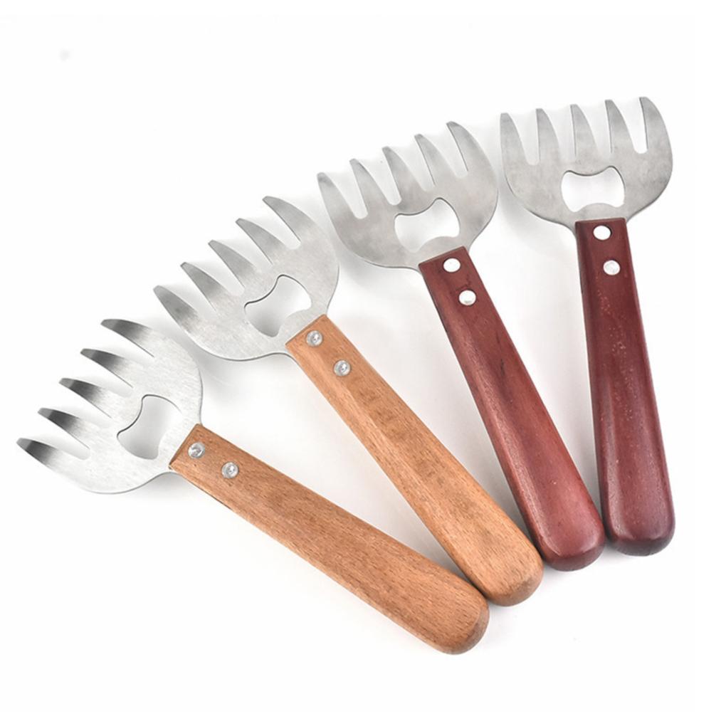 1/2ks Drápky na drcení masa Vidlička na drcení vepřového masa z nerezové oceli pro grilování Grilovací vidlička Medvědí drápy Kráječe zeleniny