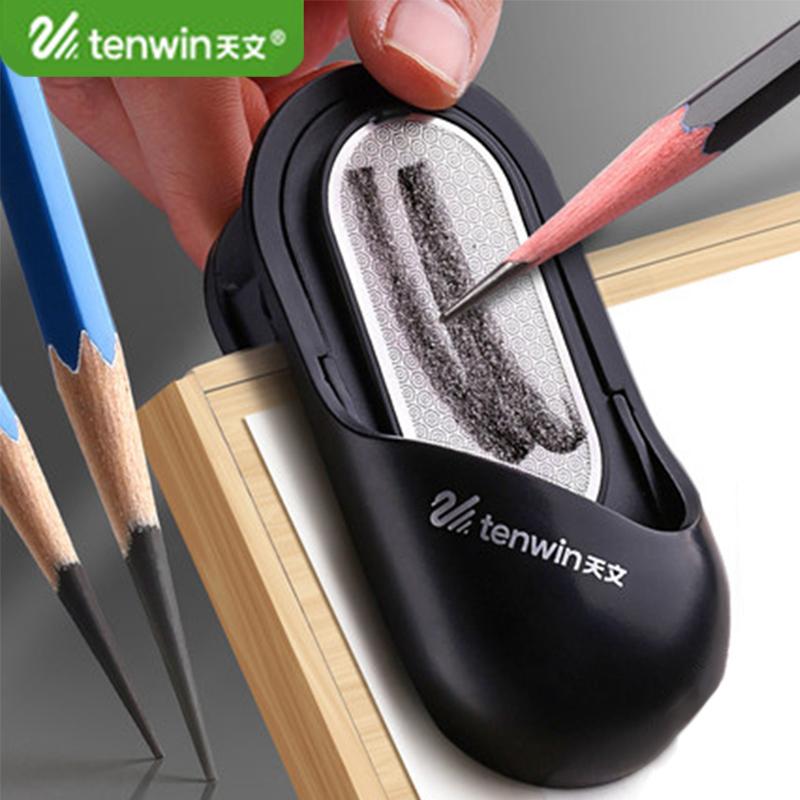 Tenwin Temperamatite/Molla per Pittura/Cartellina Doppi Design Matita da Schizzo/Matita a Carbone Affilatura/Temperamatite MS5860