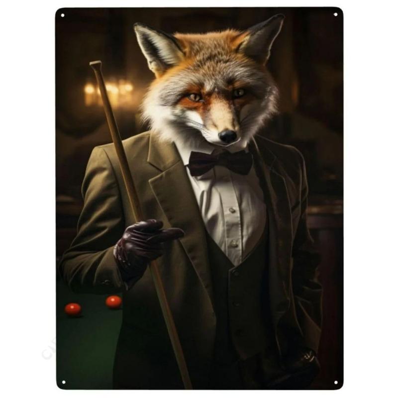 Billiard Metallposter Schild, Spielzimmer Wanddekoration