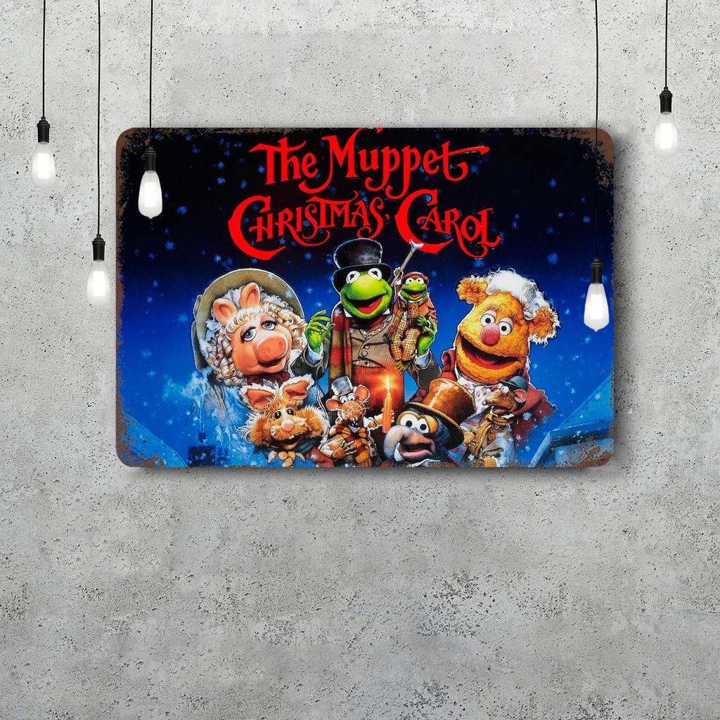 MINISO The Muppet Christmas Carol Funny Bar Metal Sign, Retro Plaque, Vintage Sign, Alcohol Drinker, Pub,Kitchen Wall Decoration