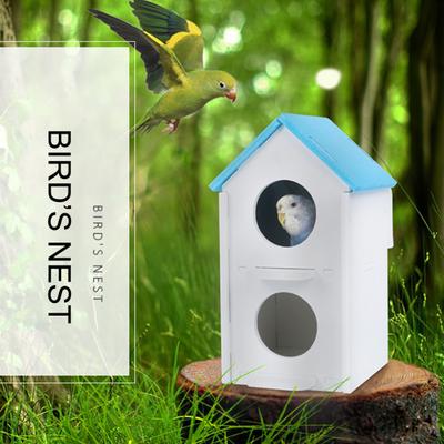 Bird Nest Large Space Keep Warm Double Hole Pearl Bird Parrot Breeding