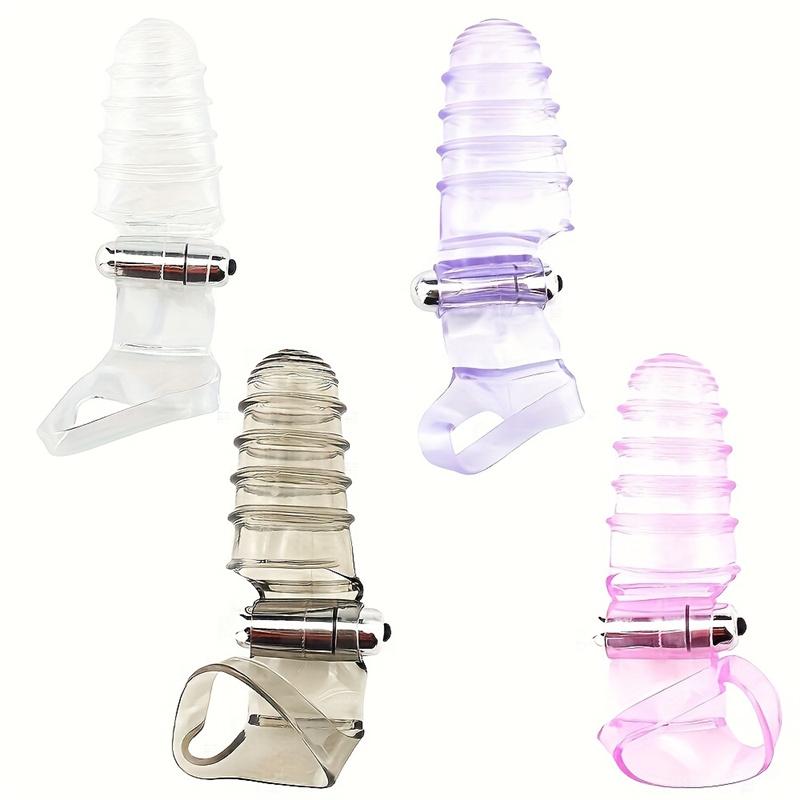 Adult Supplies Sex Toy Strong Vibrating G-spot Massage Finger Sleeve Masturbation Finger Vibrator Buckle Cover, Adult Erotic Sex