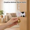 Cute Cow & Doorbell - Creative Animal Door Decor With Push Button Chime, Fun Decorative Door Accessory For Room, Entryway & Living Room