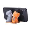 Cute Cat Figurine Model Toy Figures Lazy Holder Action Figures Cat Desk Holder Phone Holder