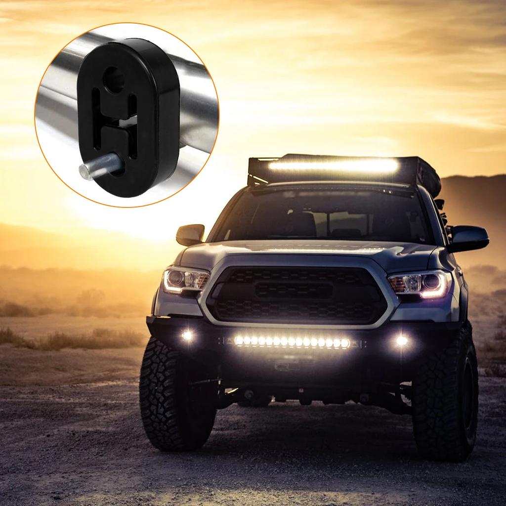 4Pcs Exhaust Pipe Hanger Rubber Exhaust Mount Bracket Shock Absorbent Heavy Duty Exhaust Insulator Universal Car Vehicle Exhaust