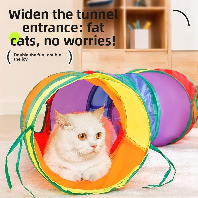 Cat Toys, Cat Tunnels, Self-entertainment and Boredom, Cave Drilling, Rainbow Maze Passage, Energy-consuming Items, Cat Teasing Sticks