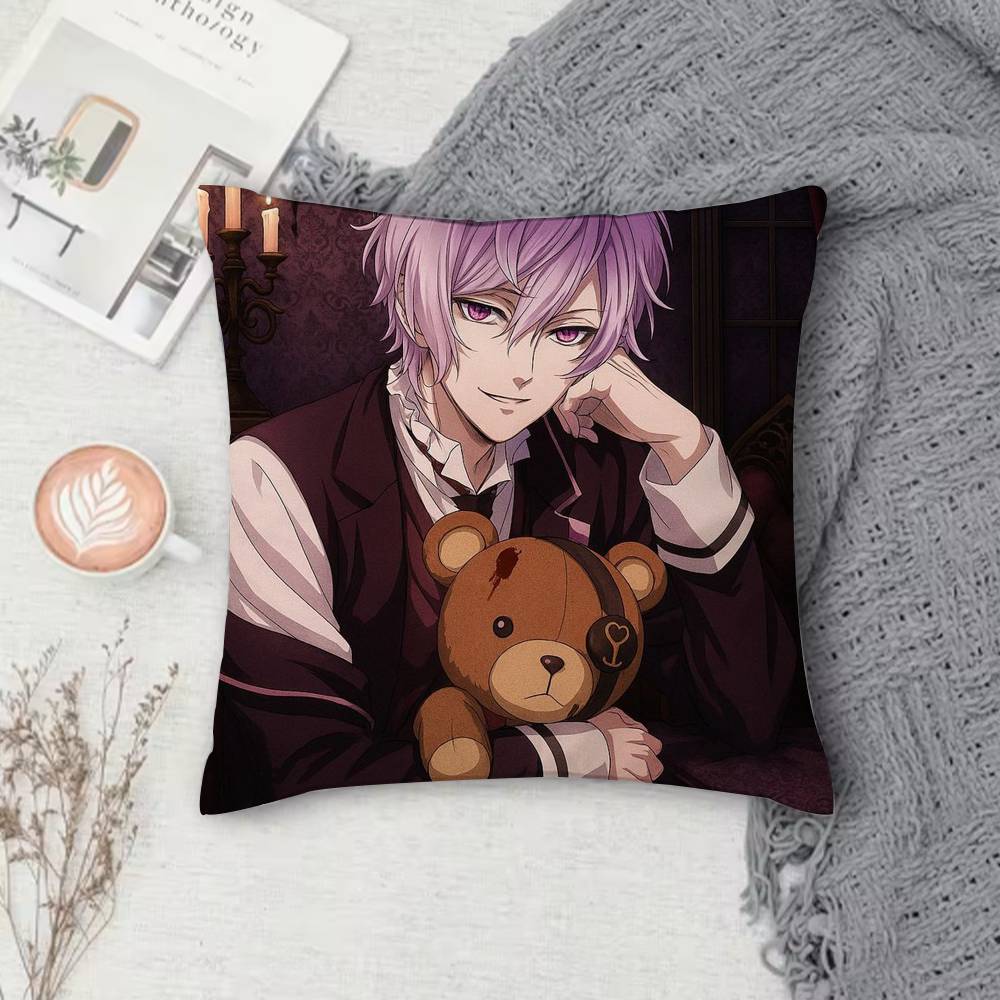 

DDiabolik Loverss Doublesided Printed Square Pillow Cover Decorative Cushion Cover for Sofa Bedroom Bedside 30X30cm
