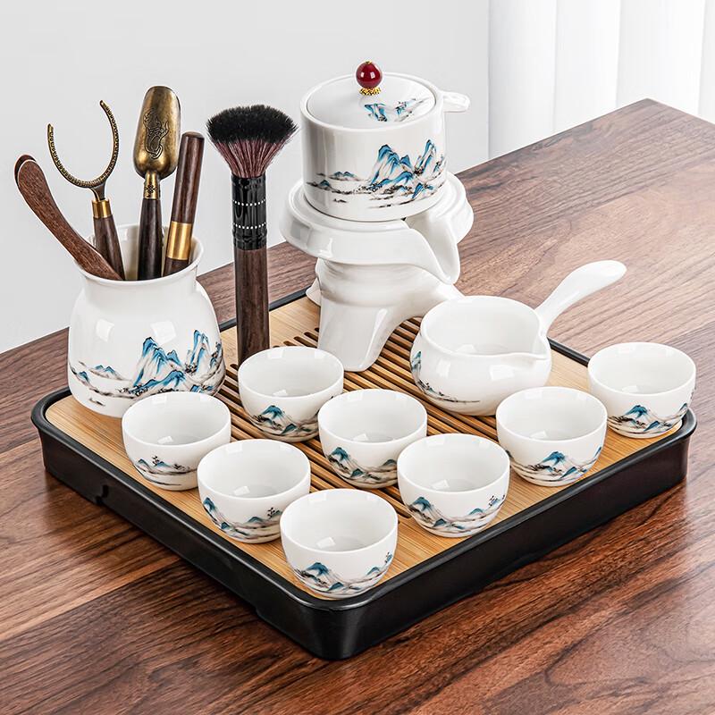 Lainuo Mutton Fat Jade Porcelain Tea Set