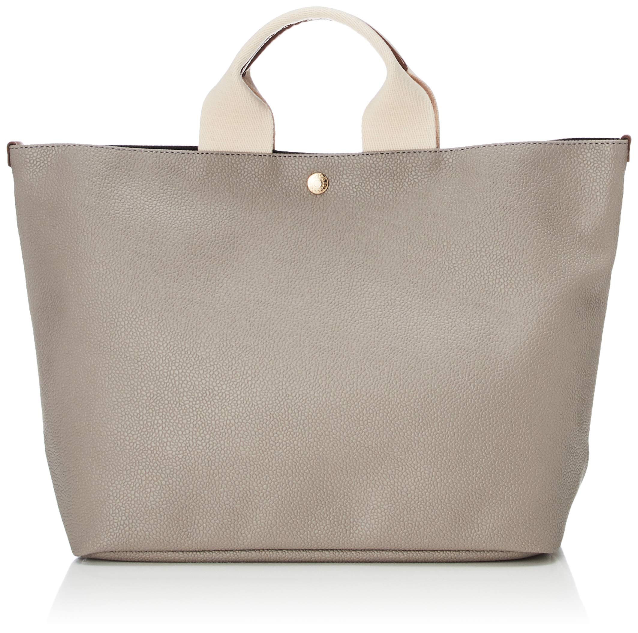 

Scotch Grain Neo Leather A4 Tote Bag Plain BREATH Light Gray [TOPKAPI] Women s