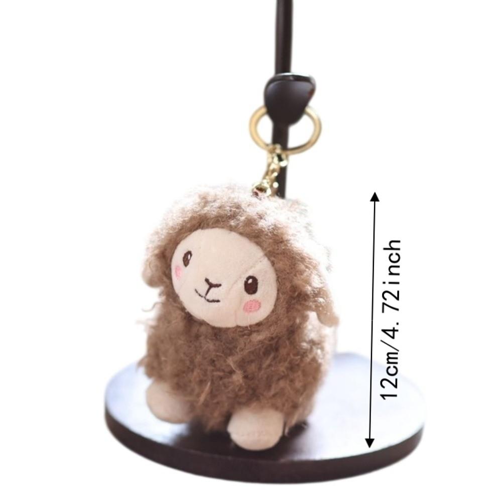 Sheep Sheep Plush Pendant Lamb Soft Lamb Doll Ornament Mini Sheep Plush Keychain Chinese New Year