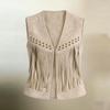 Women's Sleeveless Vest – Casual V-Neck with and Studs