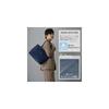Gussio Italy Men's Large Capacity Water-Repellent Lightweight PU Leather Tote Bag - Fits A4 and