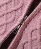 Dimiteulibeullaeg 2Way Heavyweight Cable Knit Zip-Up Hoodie_Dusty Pink