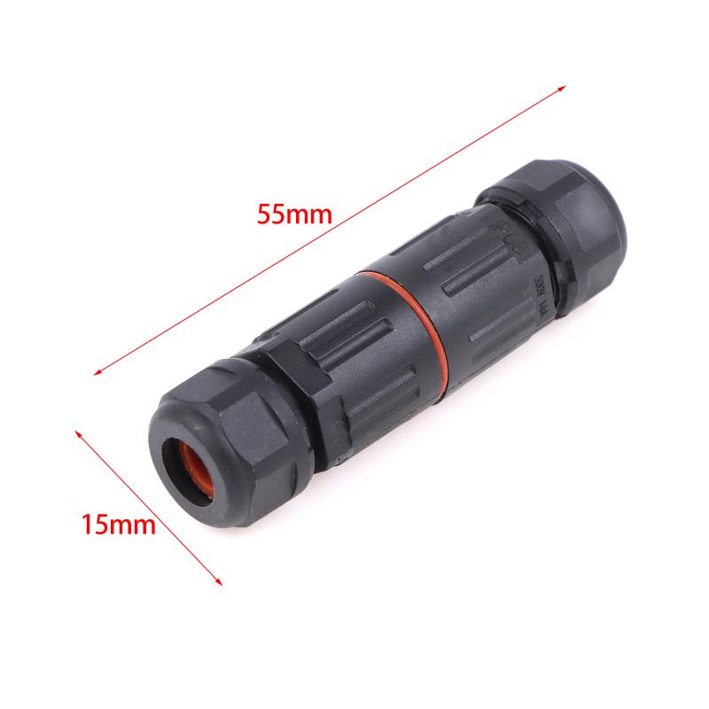 Ip68 Cable Connector Electrical Terminal Wire Adapter Cdf-M3 2/3 Core Straight Through Connector Outdoor Waterproof Joint