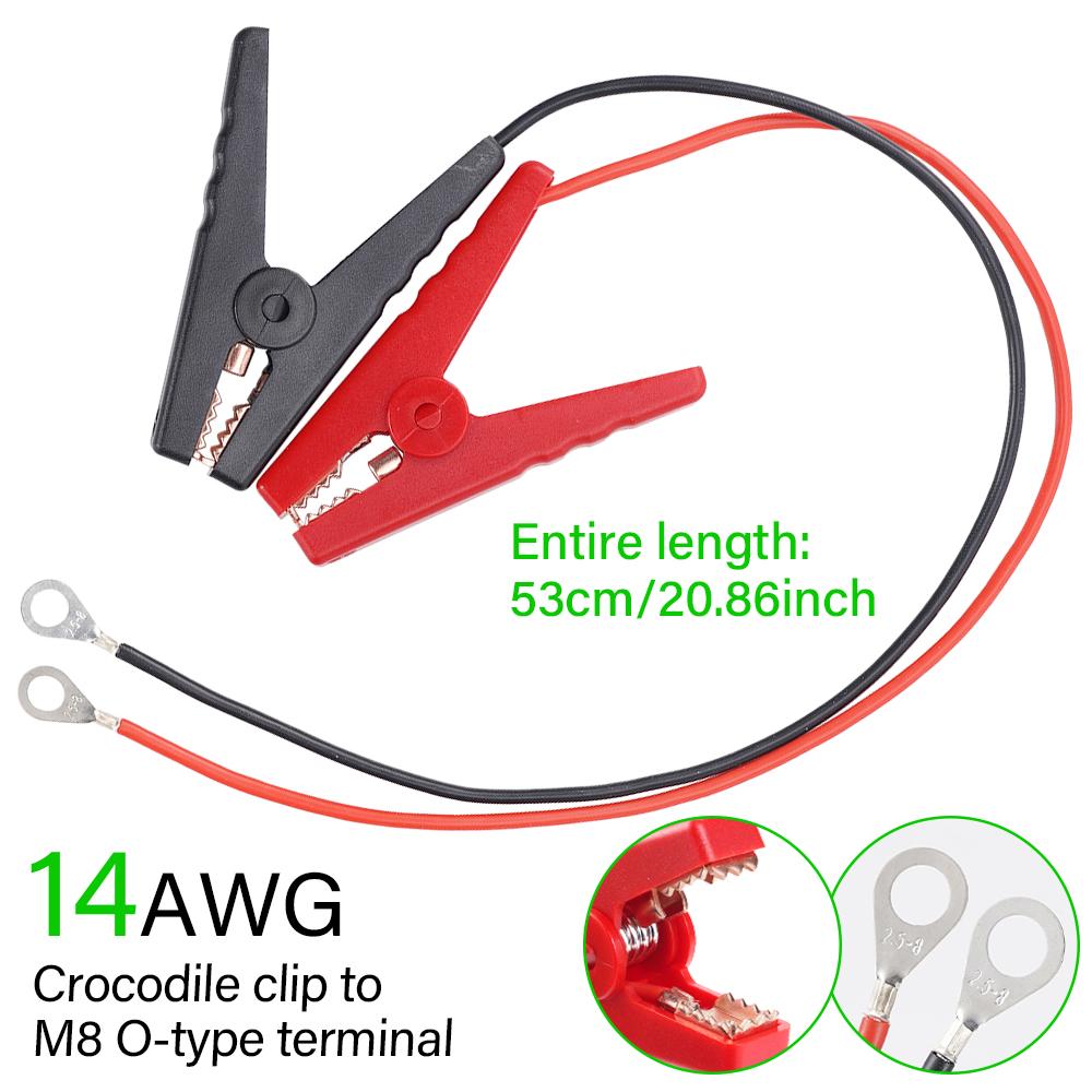 

14AWG Fuse Battery Alligator Clip For Car Extension Cord Quick-Release Adapter Disconnect For Car Motorcycle Battery Clamp Cable