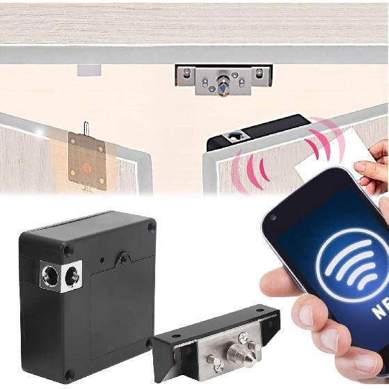 Cabinet Lock APP IC Card Unlock Electronic Cabinet Lock Keyless Anti theft Lock for Drawer Cabinet Wardrobe