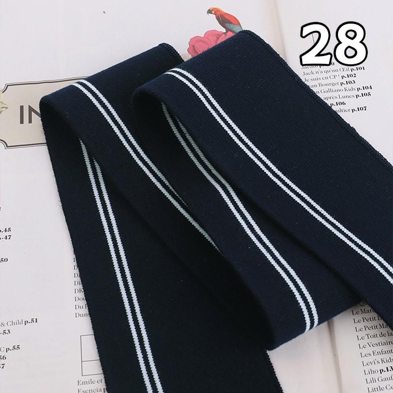 90x6cm Elastic Knitted Fabric DIY Rib Neckline Cuff Hem Knitted Fabric Sewing Baseball Uniform Jacket Clothing Supplies