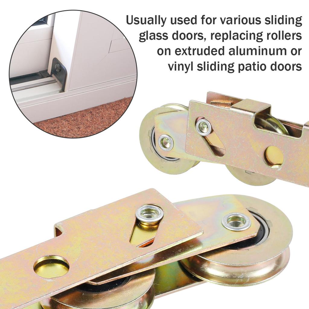 Door and Window Pulley Sliding Old-Fashioned Sliding Window Roller Hardware Accessories 1-1/4inch Load Bearing 330lbs