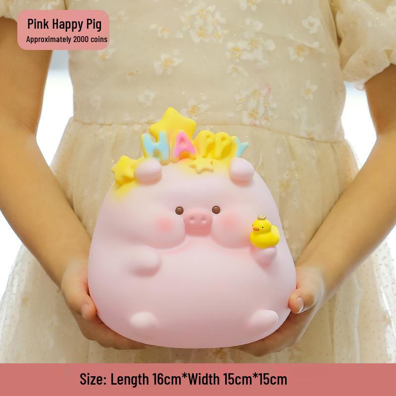 Cute Cartoon Piggy Bank - Drop-Resistant Vinyl, Ideal for Kids' Gifts: Children's Day, Valentine's, Birthdays