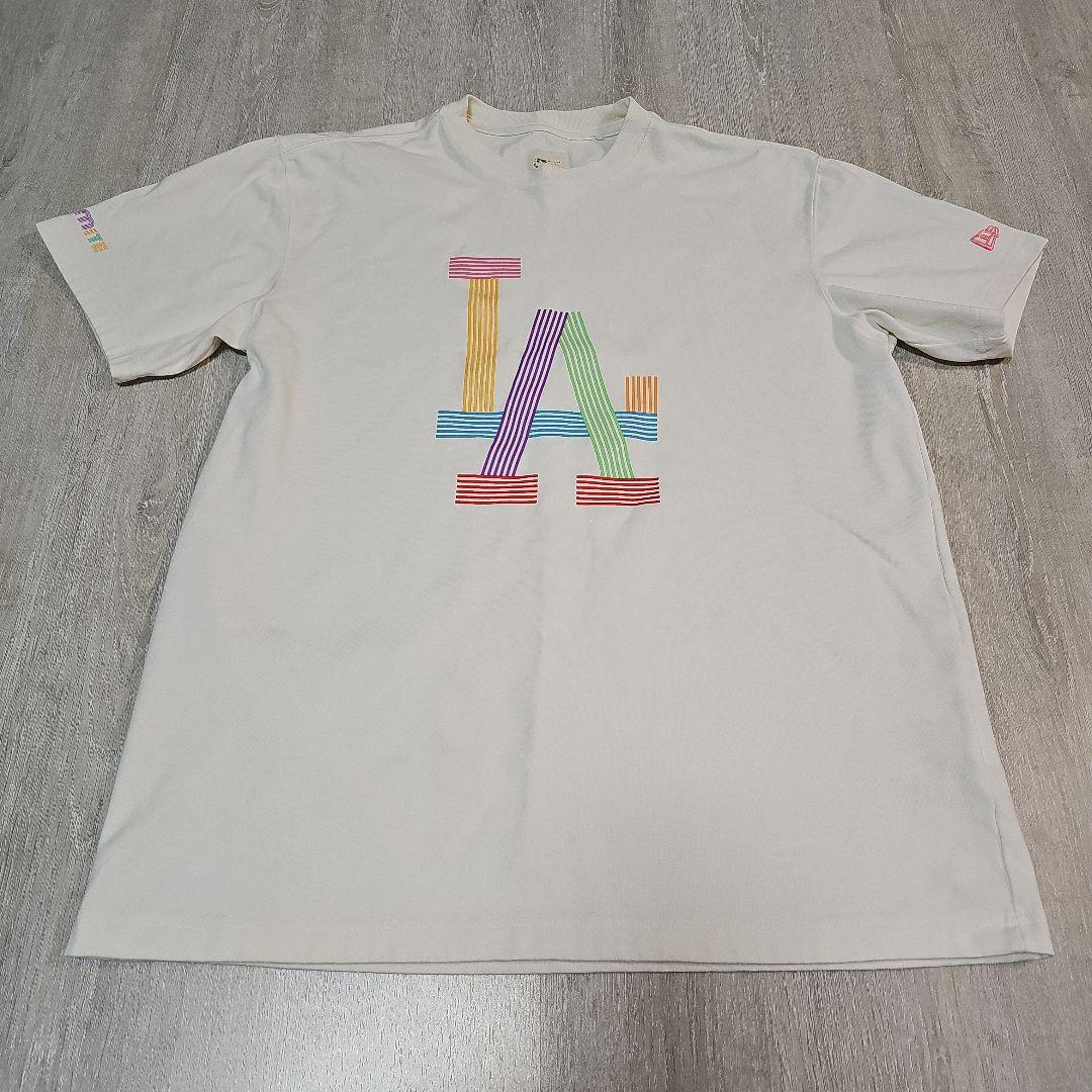 

[USED] Used New Era BTS collaboration DYNAMITE LA logo T-shirt