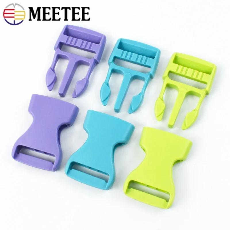10 sztuk Meetee 15-38mm Plastikowa Klamra Szybkozamykająca do Paska Plecaka Obroży dla Zwierząt Haczyki Łączące Pasek Taśmowy Akcesoria DIY