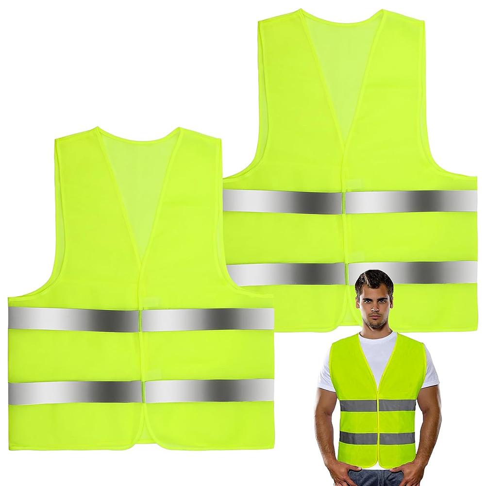 Vestă reflectorizantă cu mai multe buzunare, vestă reflectorizantă cu bandă reflectorizantă, respirabilă, cu 2 benzi reflectorizante, uniformă pentru mineri de cărbune feroviari pentru șoferi