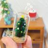 1:12 Dollhouse Miniature Glass Christmas Tree Glass Decoration Doll Christmas Bottle Model Toy Doll House Decor