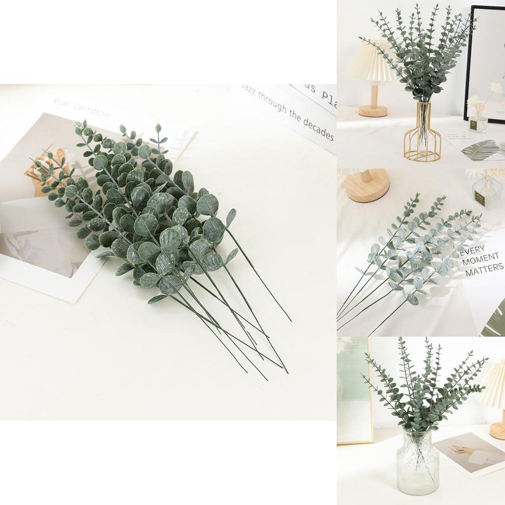 Realistic Fake Greenery Eucalyptus Foliage For Home Styling Wedding Decor And Event Planning
