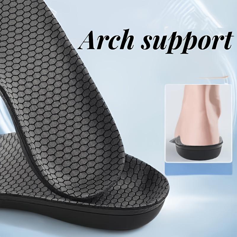 2Pairs of High-elasticity Shock-absorbing Sports Shoe Insoles with Built-in Arch Foot Pads, Suitable for Sports Shoes Comfortable Insoles