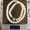 Used Comes with certificate of authenticity [High shine] Jewelry Maki Akoya pearl pearl necklace Silver 7.5-8mm pearl necklace