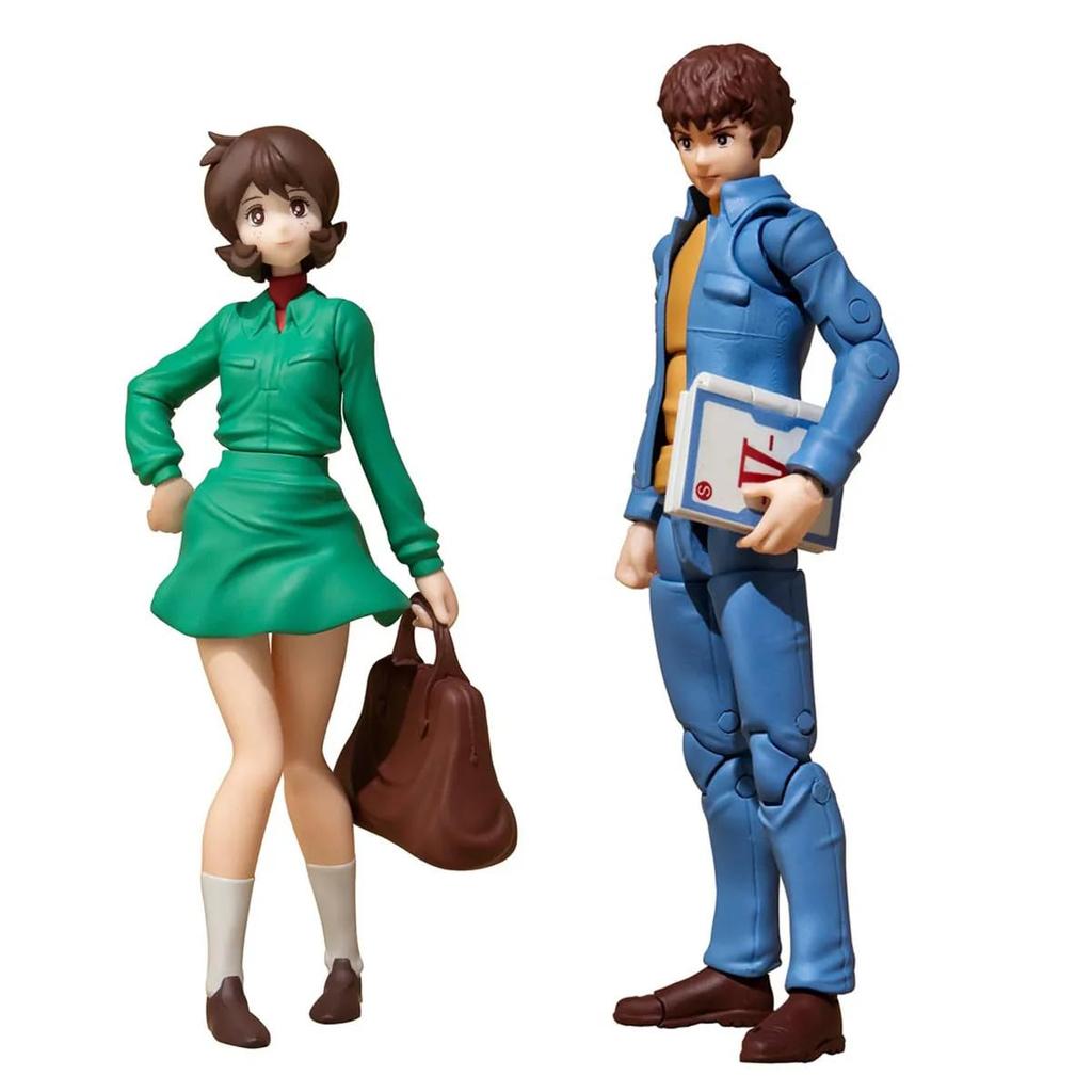 Military Mobile Suit Gundam Earth Federation Forces 07 Amuro Ray Frau Bow 100mm PVC Painted Action Figure G.M.G (Gundam Generation) & Approx.