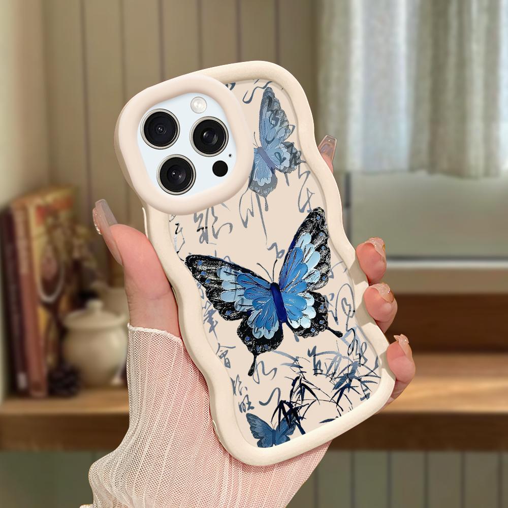 Big Wave Edge Soft Silicone Material Macaron Phone Case Shockproof Protective Rubber Casing for iPhone Samsung Huawei Honor Xiaomi Redmi OnePlus Moto