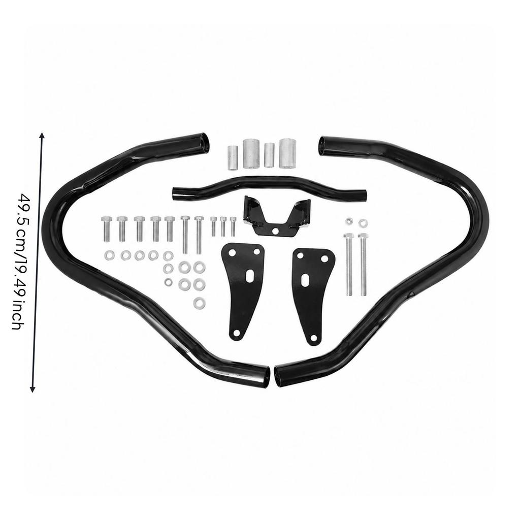 German Motorcycle Brand Model 18 Engine Impact Bar Glossy Black Front