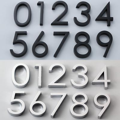 Autocolant 3D autoadeziv Etichetă cu număr din plastic Placă numerică Placă Semn Placare ușă Etichetă cu cifre