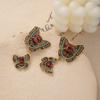 Retro Court Colored Butterfly Earrings Women'S Long Earrings Classical Popular National Style Earrings