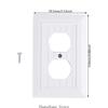 Faceplates Covers Wall Panel Light Switches Socket Cover Standard Wall Switches Receptacle Outlet Covers Easy to Use 3XUF