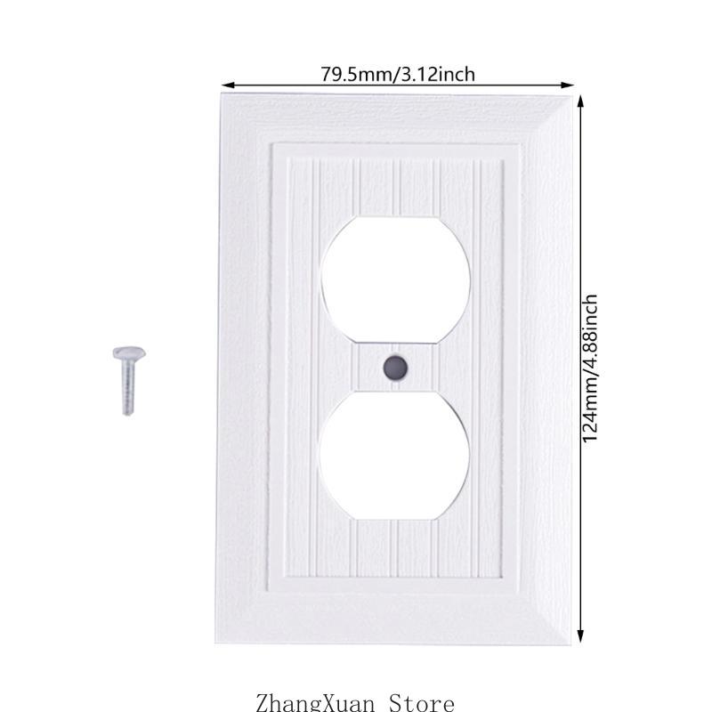 Faceplates Covers Wall Panel Light Switches Socket Cover Standard Wall Switches Receptacle Outlet Covers Easy to Use 3XUF
