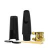 Alto Sax Saxophone Mouthpiece Plastic with Cap Metal Buckle Reed Mouthpiece Patches Pads Cushions