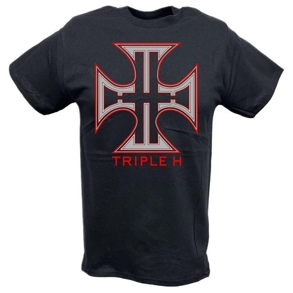 Triple H The Game Cross Logo Black Tshirt M