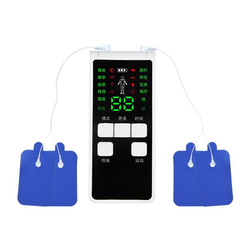 Electric Shock Massager Dredges Meridians, Pulse Sticker,Muscle Electrical Stimulation Instrument, Mini Electrotherapy Acupuncture Physiotherapy Patch