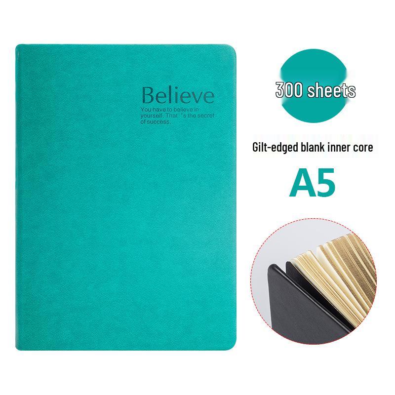 Bloc de schițe din piele europeană: Jurnal în stil retro cu pagini groase și design ștanțat