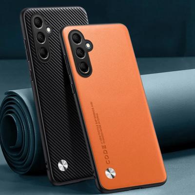 Matte Case for Samsung Galaxy S25 Ultra S25 Plus S24FE Plain PU Leather Silicone Slim Full Protection Phone Case for Samsung S23 Plus